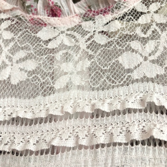 Joyfolie Mia Joy Caroline pink floral maxi dress girls 10 pink rose ruffles lace - Picture 5 of 12